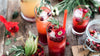 Selection of different Christmas drinks.