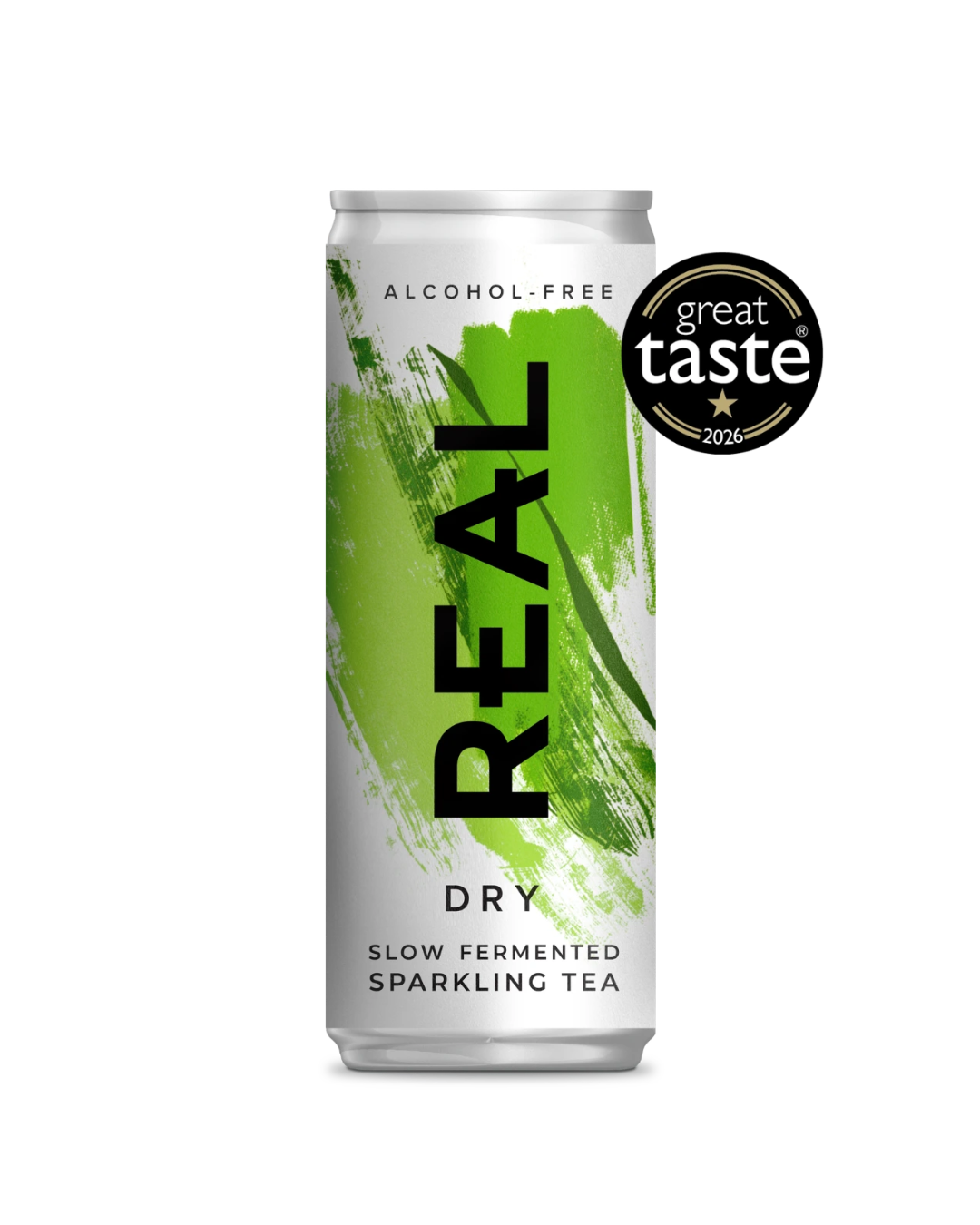 REAL Dry Slow Fermented Sparkling Tea Multipack (12 x 250ml Cans)