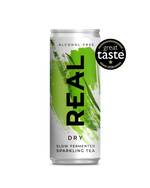 REAL Dry Slow Fermented Sparkling Tea Multipack (12 x 250ml Cans)