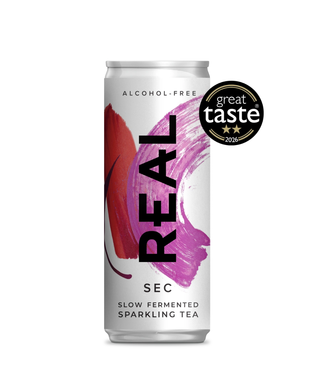 REAL Sec Slow Fermented Sparkling Tea Multipack (12 x 250ml Cans)