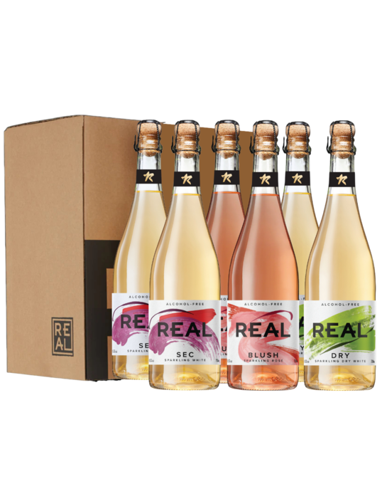 REAL Slow Fermented Sparkling Tea Mixed Case - (6 x 750ml Bottles)