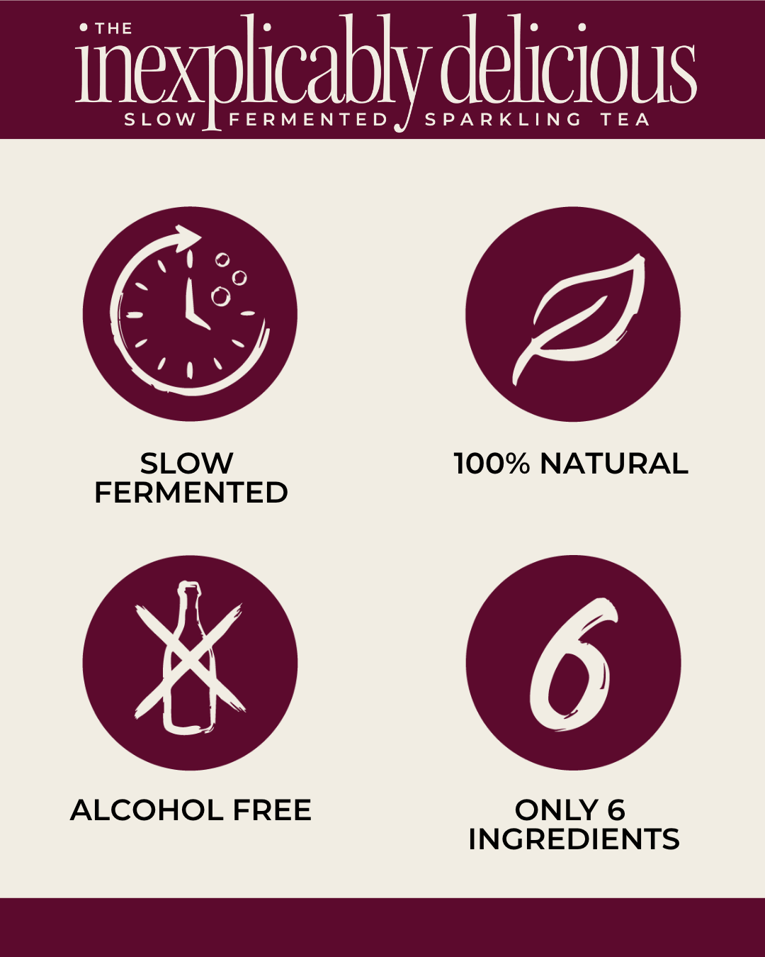 REAL Sec Slow Fermented Sparkling Tea (750mL x 6)