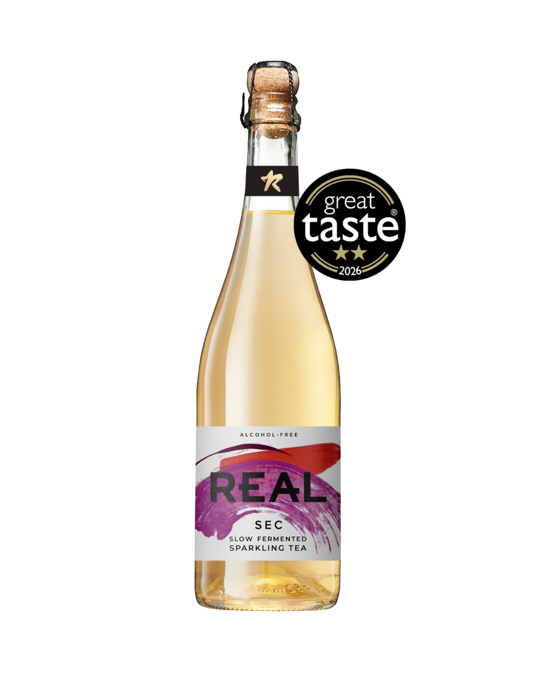 REAL Sec Slow Fermented Sparkling Tea - 750ml