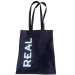 REAL Alcohol-Free REAL Tote Bag, Black Branded Shopper
